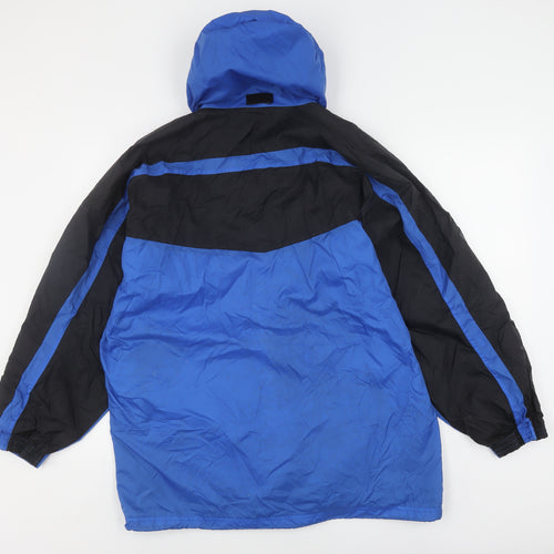 K-Way Men's Blue Waterproof Jacket Size M
