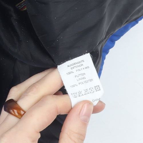 K-Way Men's Blue Waterproof Jacket Size M
