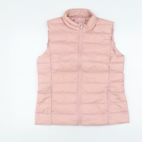 Marks and Spencer Women's Pink Quilted Waistcoat Size 12