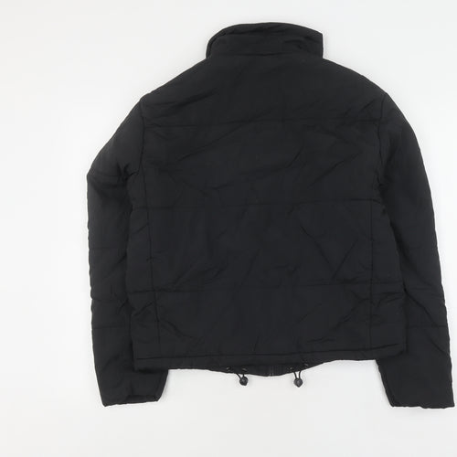 STR Women's Black Puffer Jacket Size M, Winter Casual