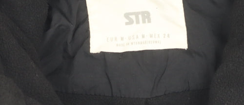 STR Women's Black Puffer Jacket Size M, Winter Casual