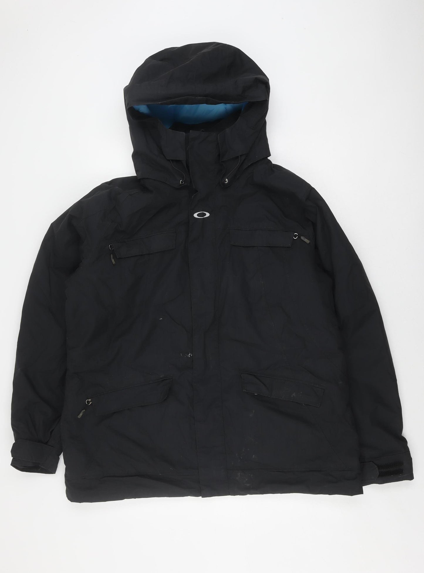 Oakley Men's XL Black Parka Jacket, Hooded, Winter Ready