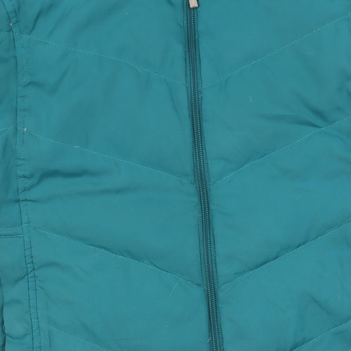 Lands' End Women's Green XL Tall Puffer Waistcoat