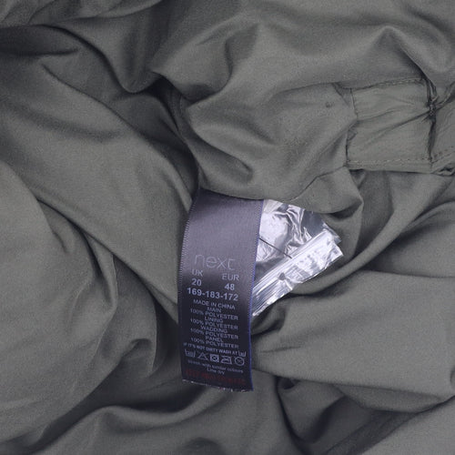 Next Women's Green Puffer Jacket in Size 20