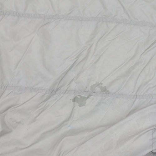 Giacomo Women's Grey XL Puffer Jacket - Hooded, Zipped Pockets