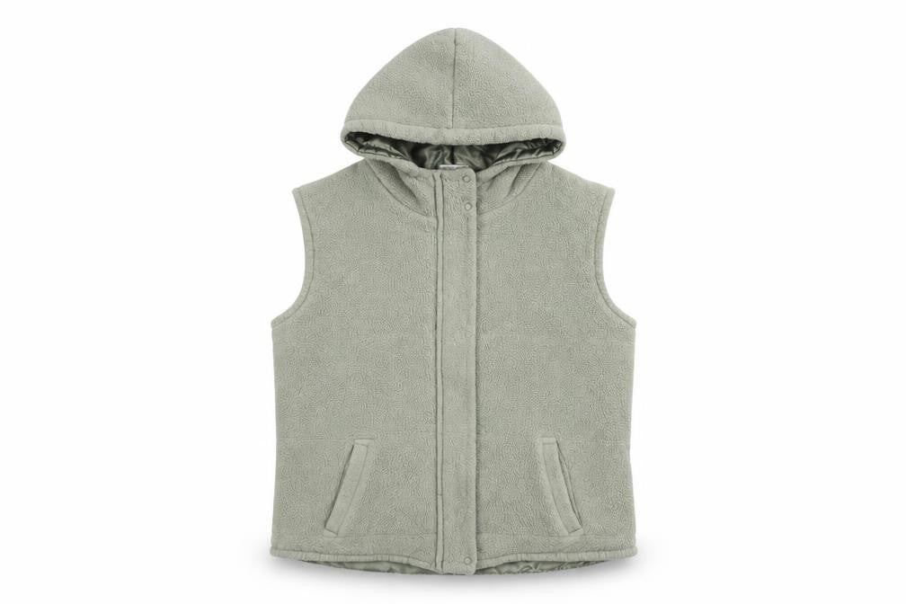 Front view of Next girls’ green hooded polyester jacket - 12 years