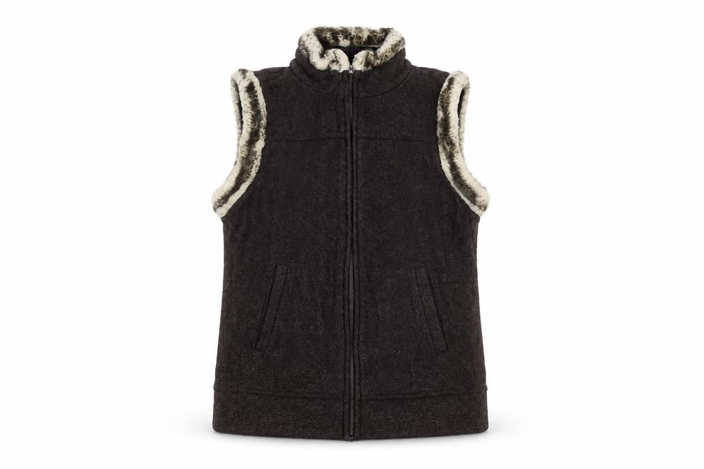 Marks and Spencer Brown Sleeveless Waistcoat for Women, Size 8