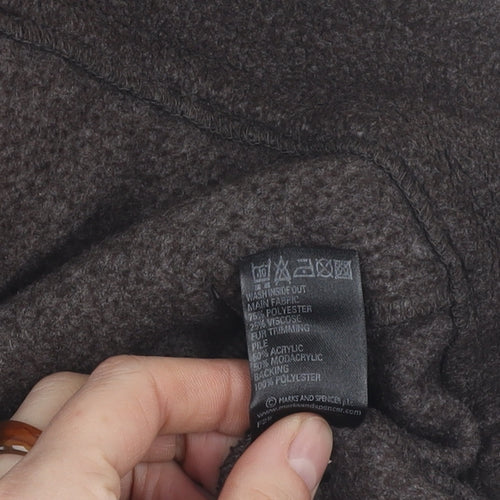 Marks and Spencer Brown Sleeveless Waistcoat for Women, Size 8