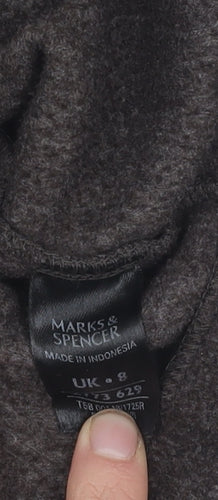 Marks and Spencer Brown Sleeveless Waistcoat for Women, Size 8