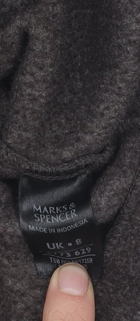 Marks and Spencer Brown Sleeveless Waistcoat for Women, Size 8