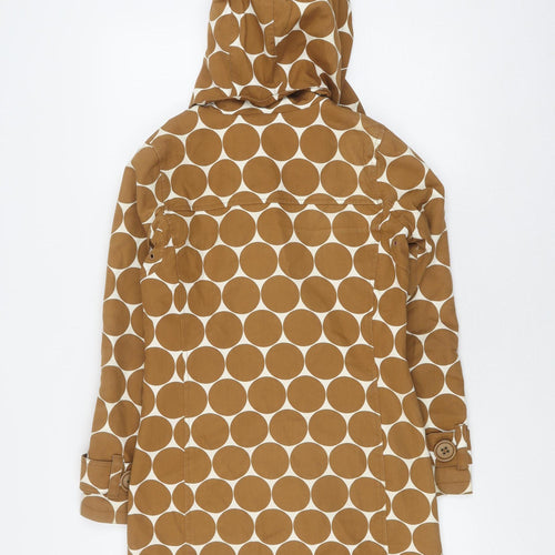 Boden Women's Brown Polka Dot Rain Coat Size 20