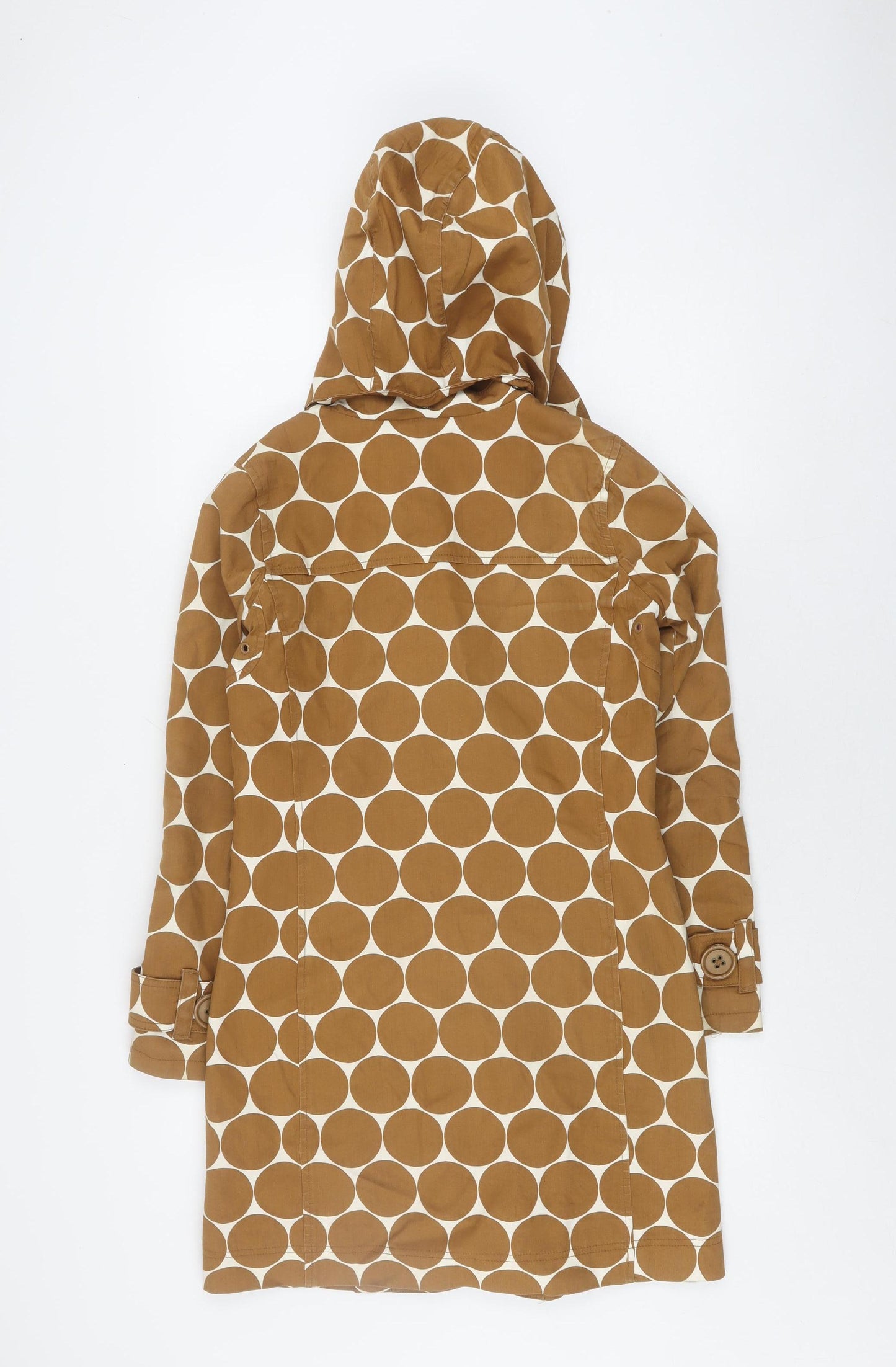 Boden Women's Brown Polka Dot Rain Coat Size 20