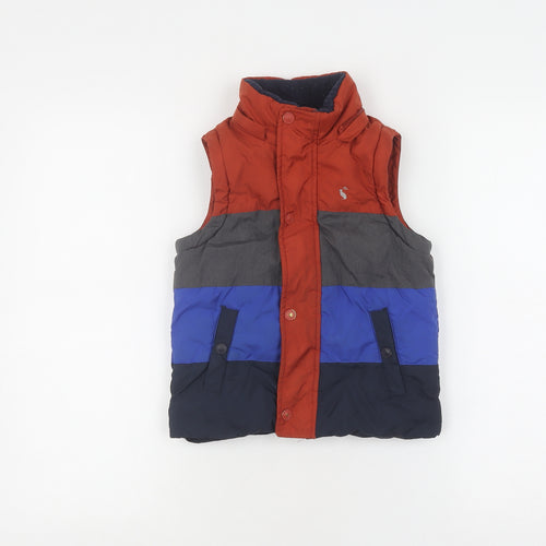 Joules Boys Multicoloured Quilted Bodywarmer, Size 4