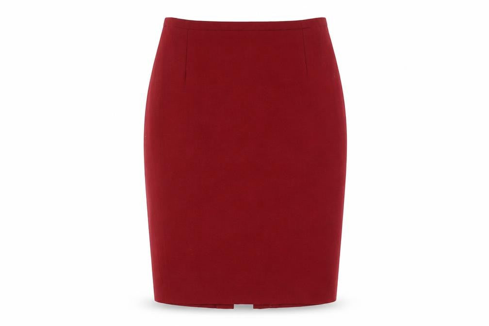 Georges Rech Women's Red Midi Pencil Skirt, Size 12