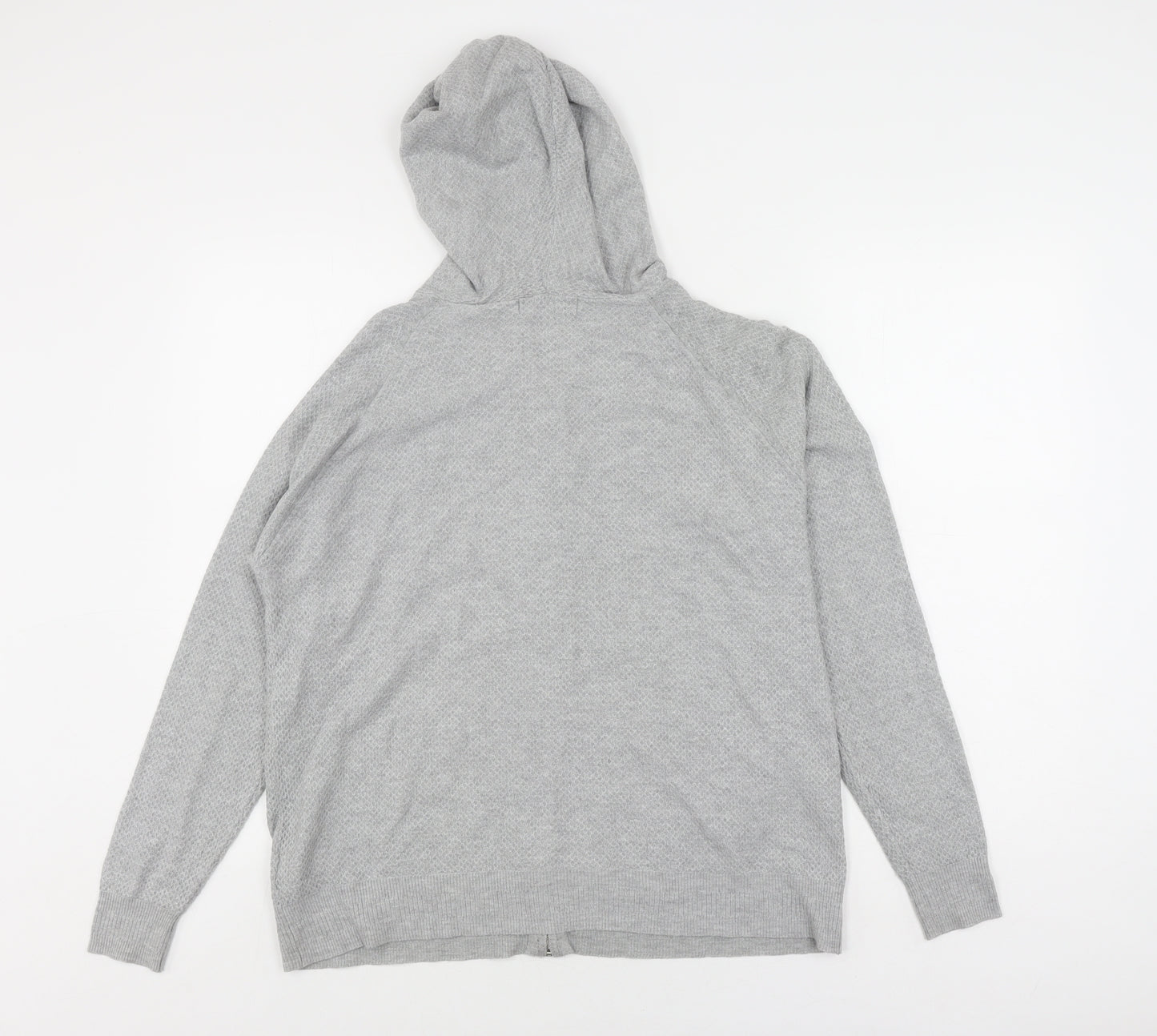 Marks and Spencer Women's Grey Full Zip Hoodie M