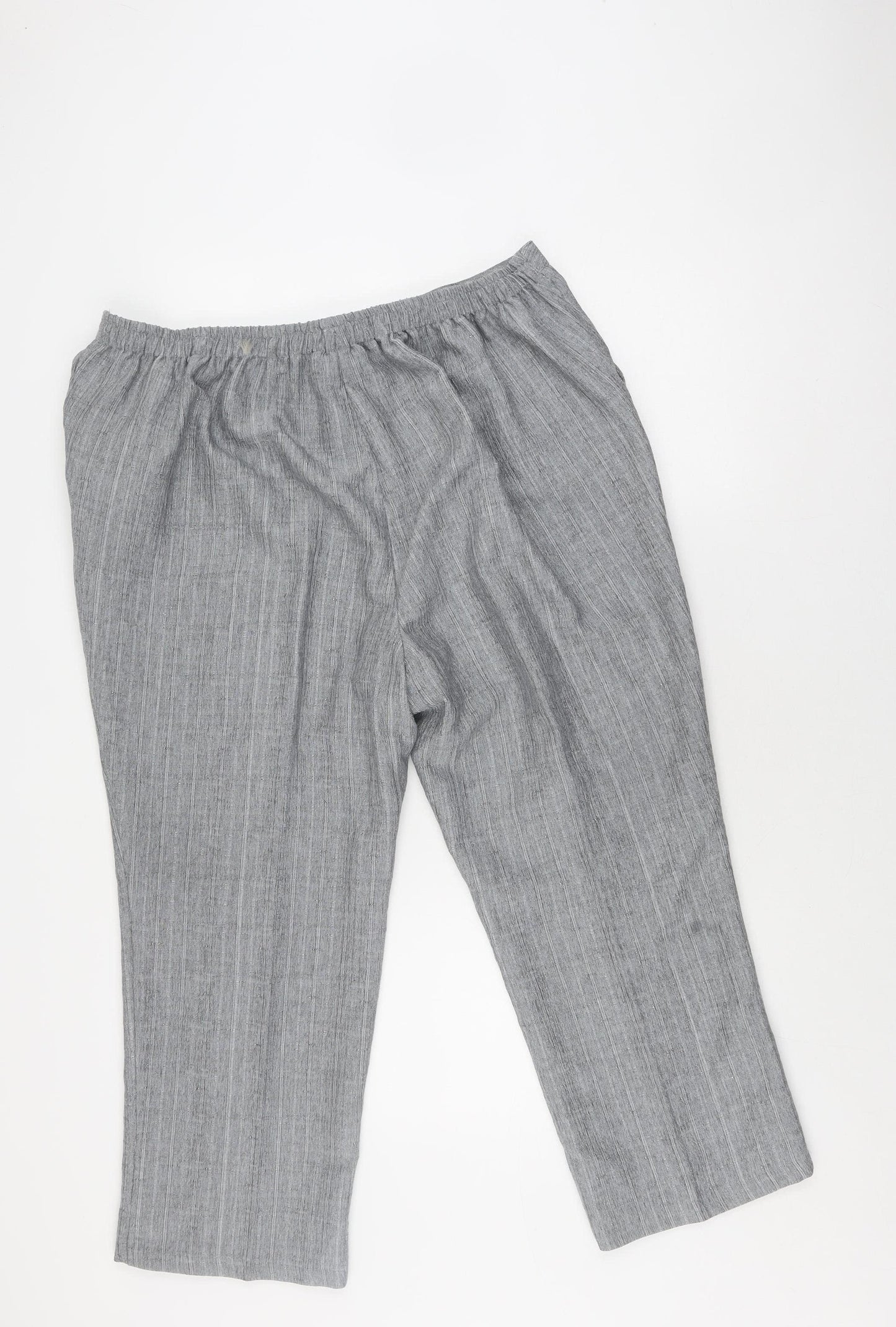 Damart Women's Grey Cropped Trousers, Size 22