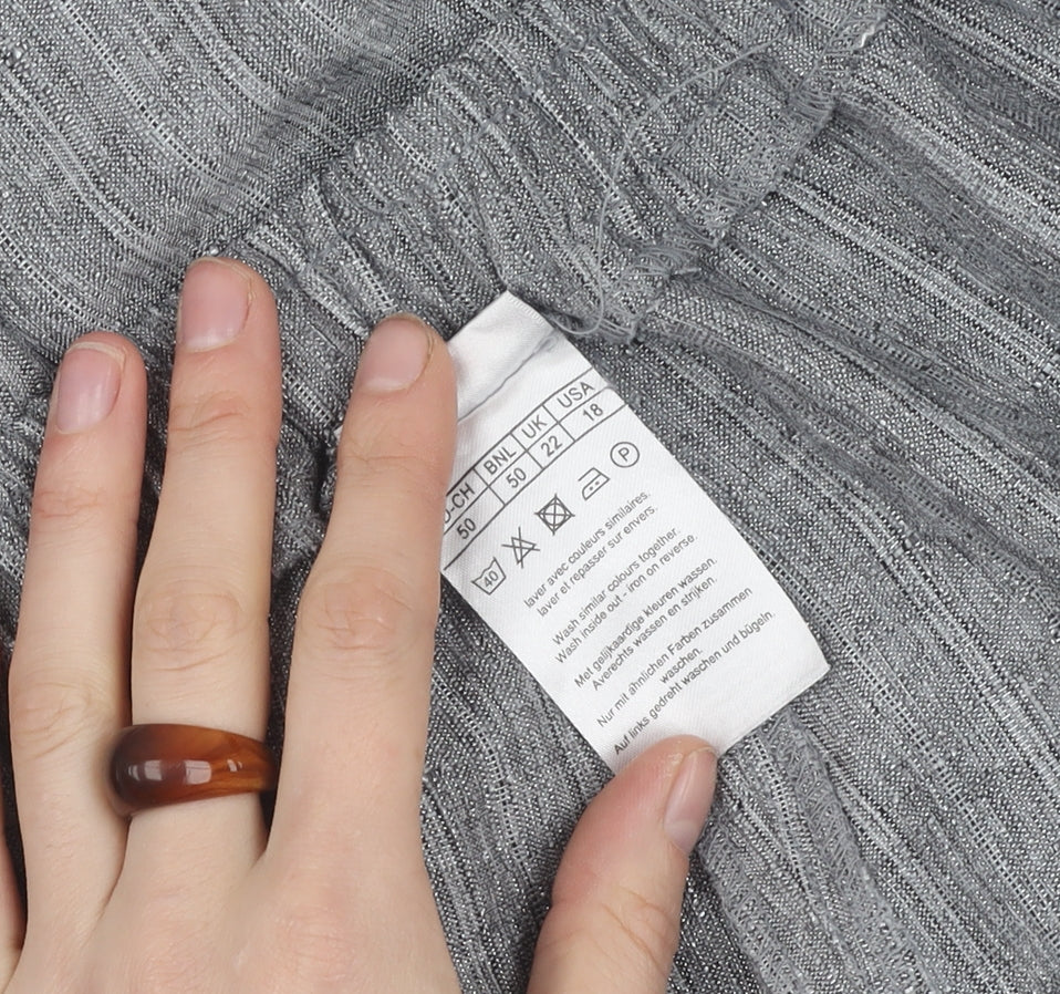 Damart Women's Grey Cropped Trousers, Size 22