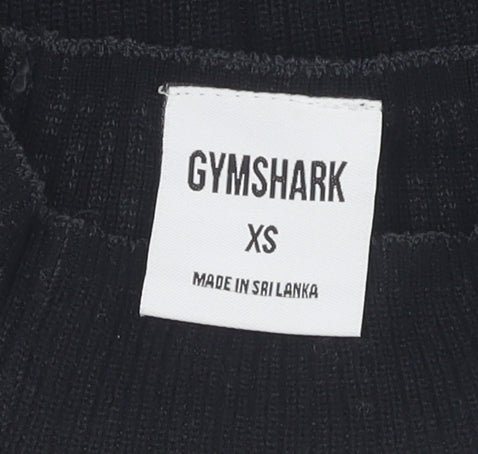 Gymshark Women's Black XS High Neck Activewear Top