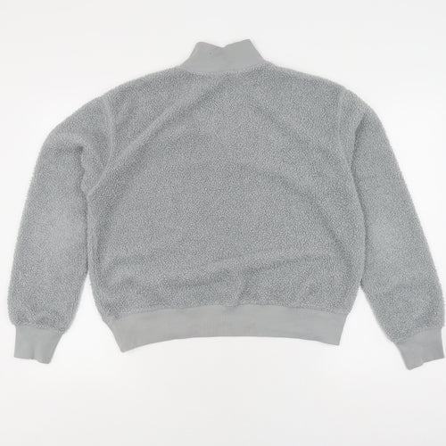 Topshop Women's Grey Pullover Sweatshirt, Size 10, Bouclé