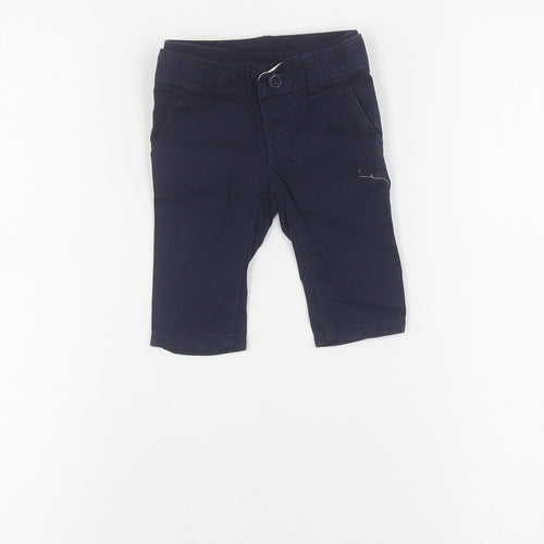 babyGap Blue Cotton Trousers Unisex 0-3 Months