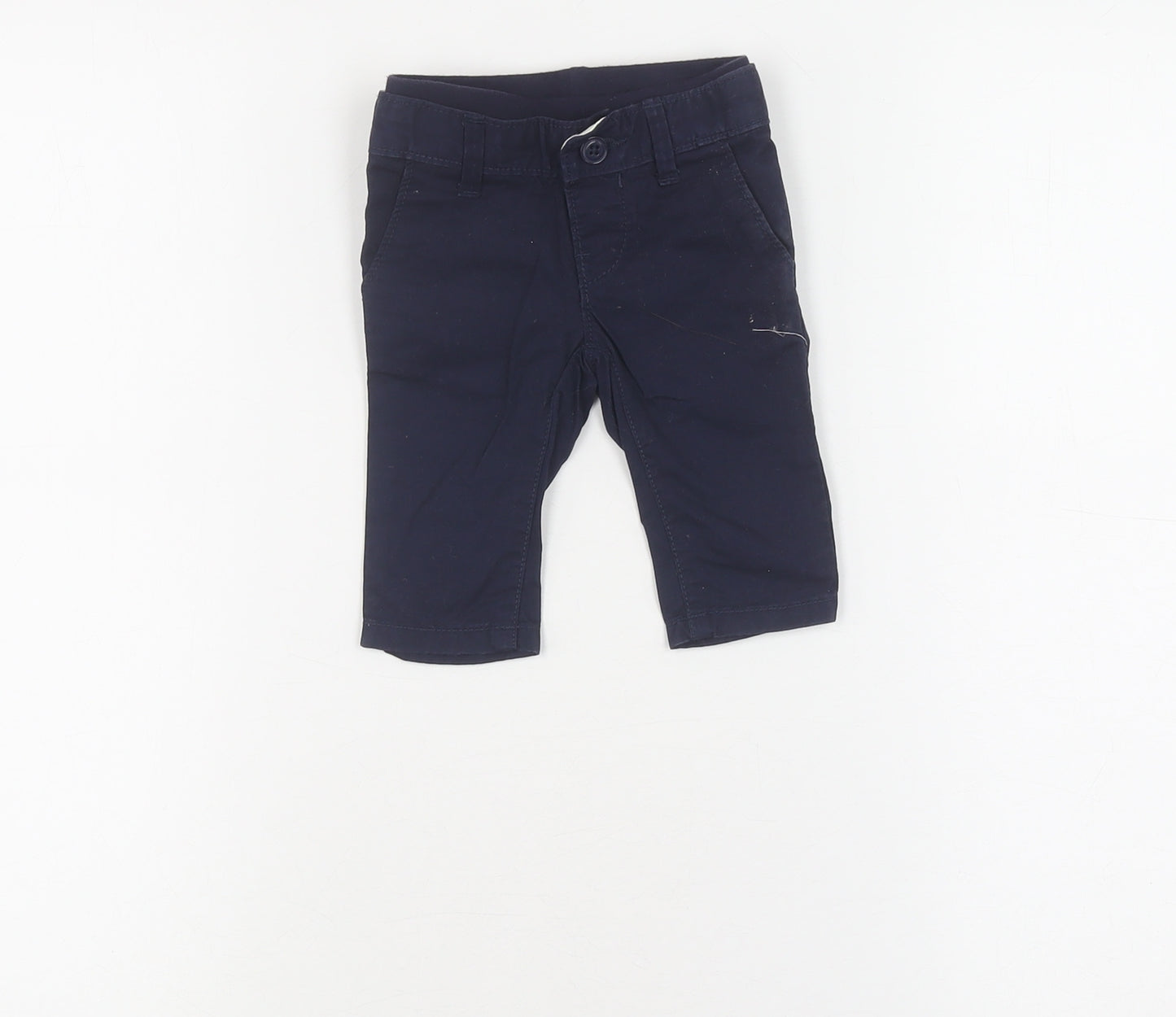 babyGap Blue Cotton Trousers Unisex 0-3 Months