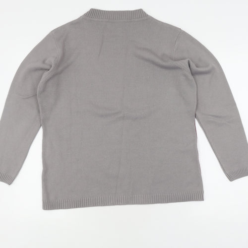 Damart Women's Multicoloured Geometric Pullover Jumper