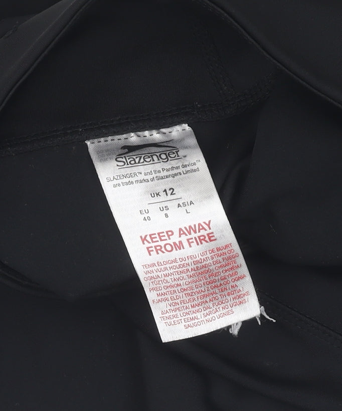 Slazenger Women's Black Gym Leggings, Size 12
