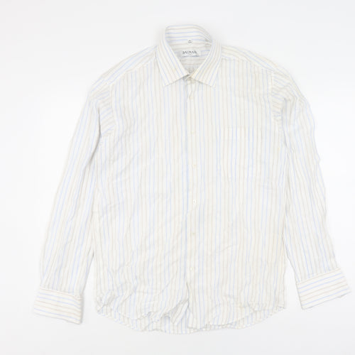 Balmain Men's Multicoloured Striped Shirt M