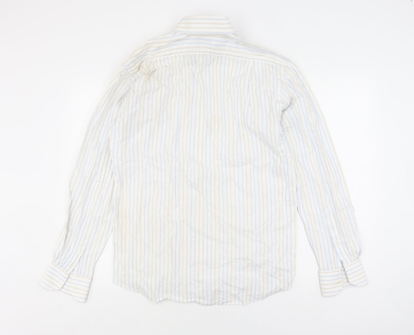 Balmain Men's Multicoloured Striped Shirt M