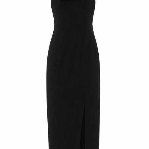 New Look Black Bodycon Dress 8 Long Women Party Rhinestone