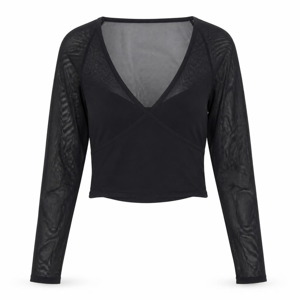 Abercrombie & Fitch Women’s Black Cropped Blouse - Size S