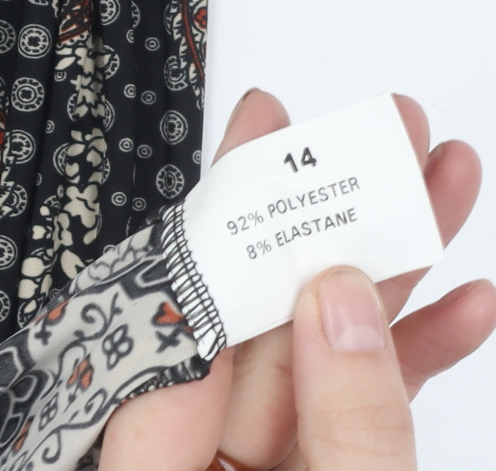 Therapy Women's Multicoloured Midi Slip Dress Size 14