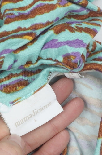 Mamalicious Womens Multicoloured Jumpsuit L Zebra Print