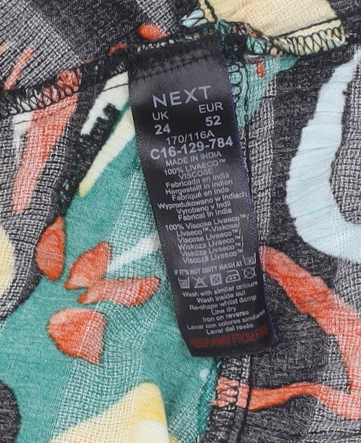 Next Women's Multicoloured Floral Dress Size 24