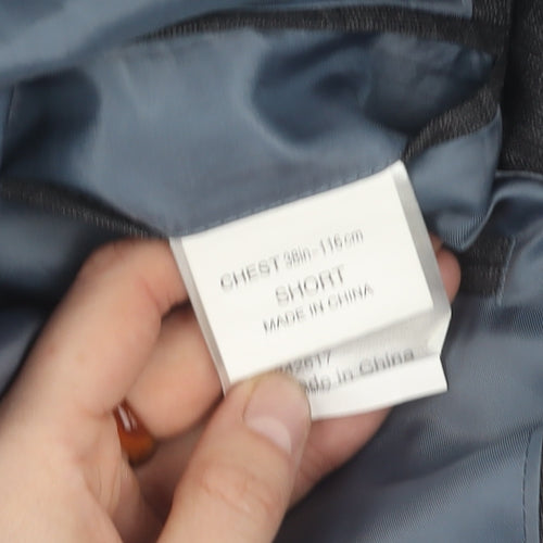 Moss 1851 Men's Grey Check Blazer, 38S