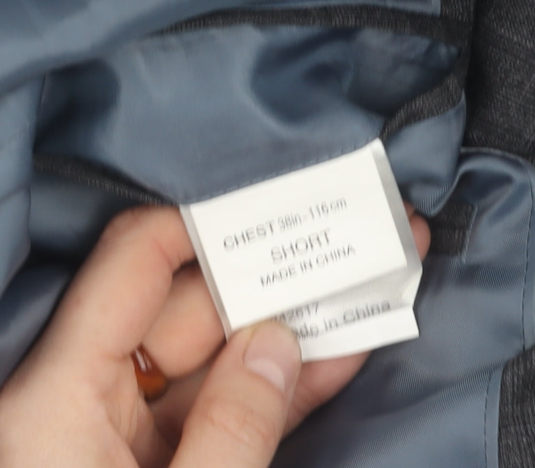 Moss 1851 Men's Grey Check Blazer, 38S