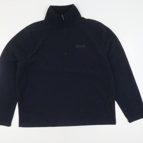 Regatta Men's Blue XL 1/2 Zip Fleece Sweatshirt