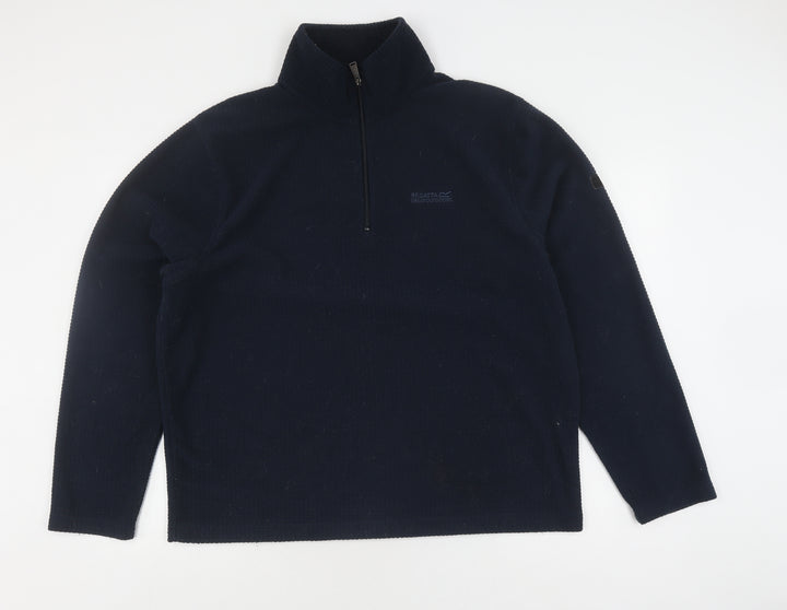 Regatta Men's Blue XL 1/2 Zip Fleece Sweatshirt