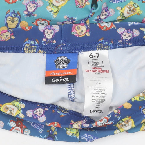 George Boys' Multicoloured PAW Patrol Swim Shorts 6-7 Years
