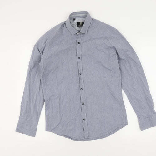 Steel & Jelly Men's Blue M Chambray Button-Up Shirt