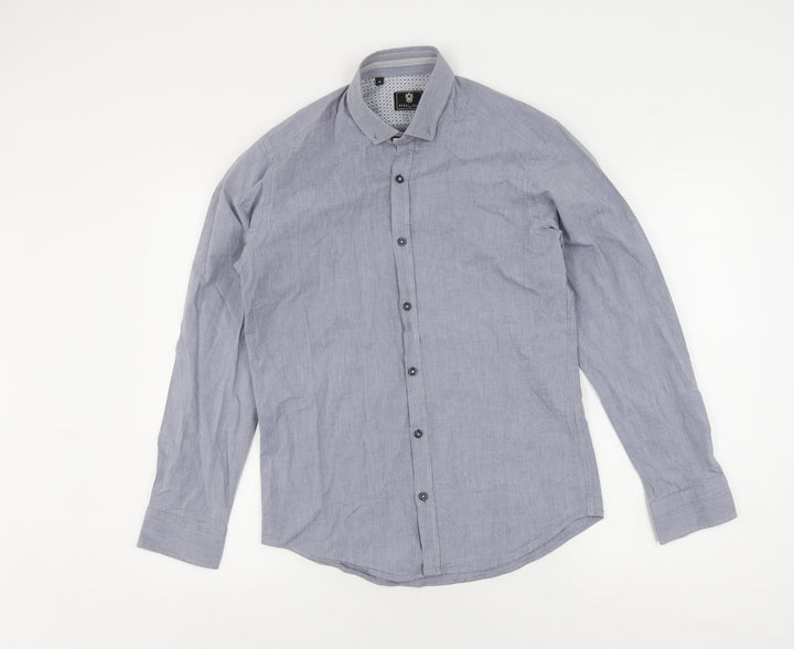 Steel & Jelly Men's Blue M Chambray Button-Up Shirt