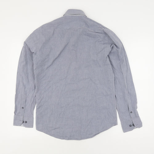 Steel & Jelly Men's Blue M Chambray Button-Up Shirt