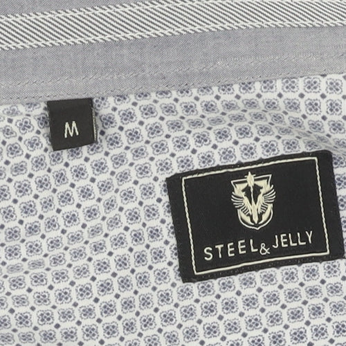 Steel & Jelly Men's Blue M Chambray Button-Up Shirt