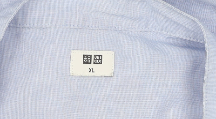 UNIQLO Men's Blue XL Button-Up Shirt