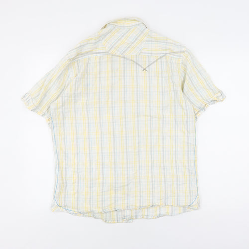 Tom Wolfe Jeans Men's Multicoloured Plaid Shirt S