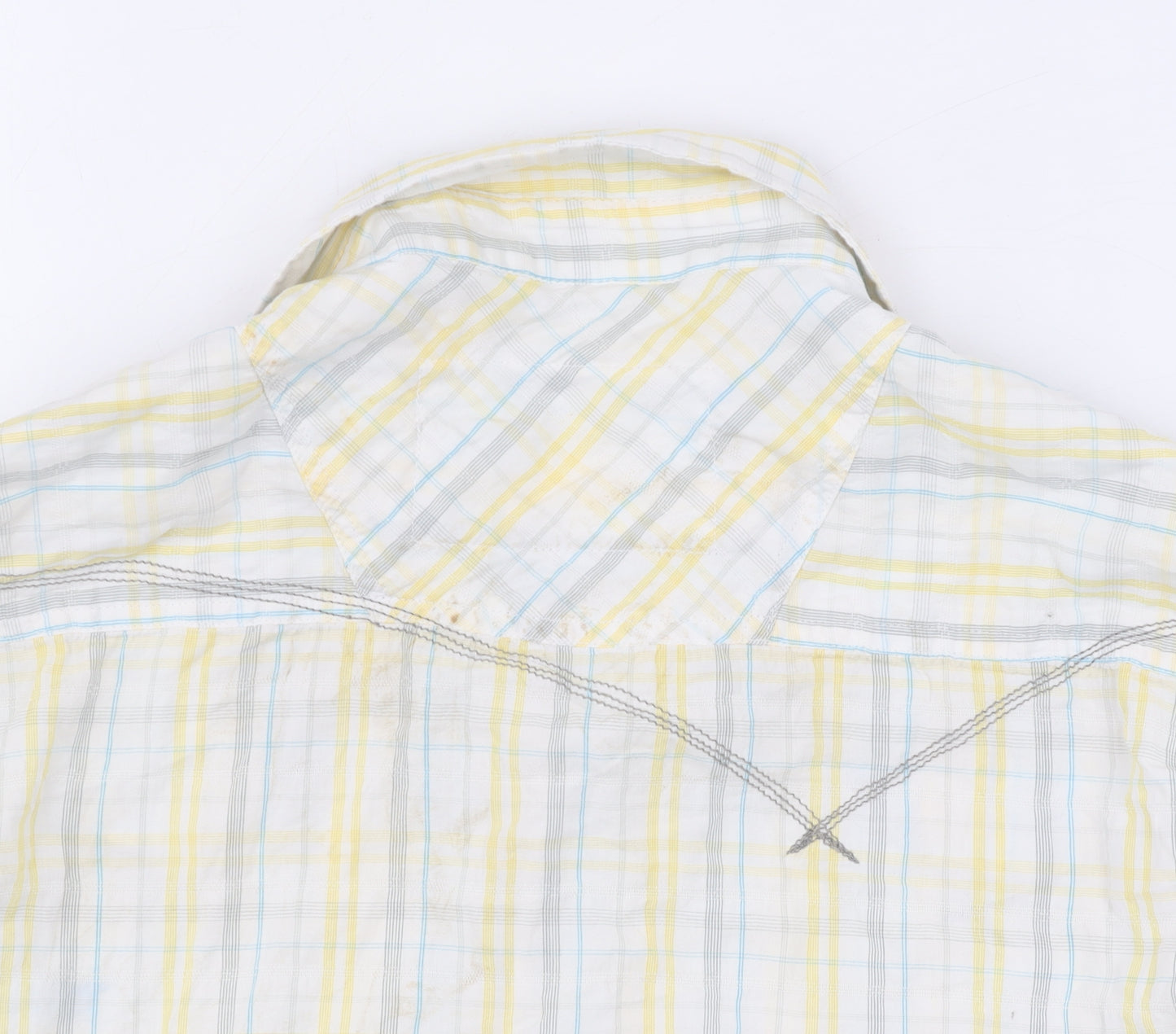 Tom Wolfe Jeans Men's Multicoloured Plaid Shirt S