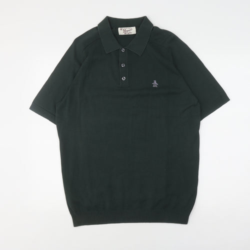 Penguin Men's Green Polo Shirt, L, Short Sleeve, Casual