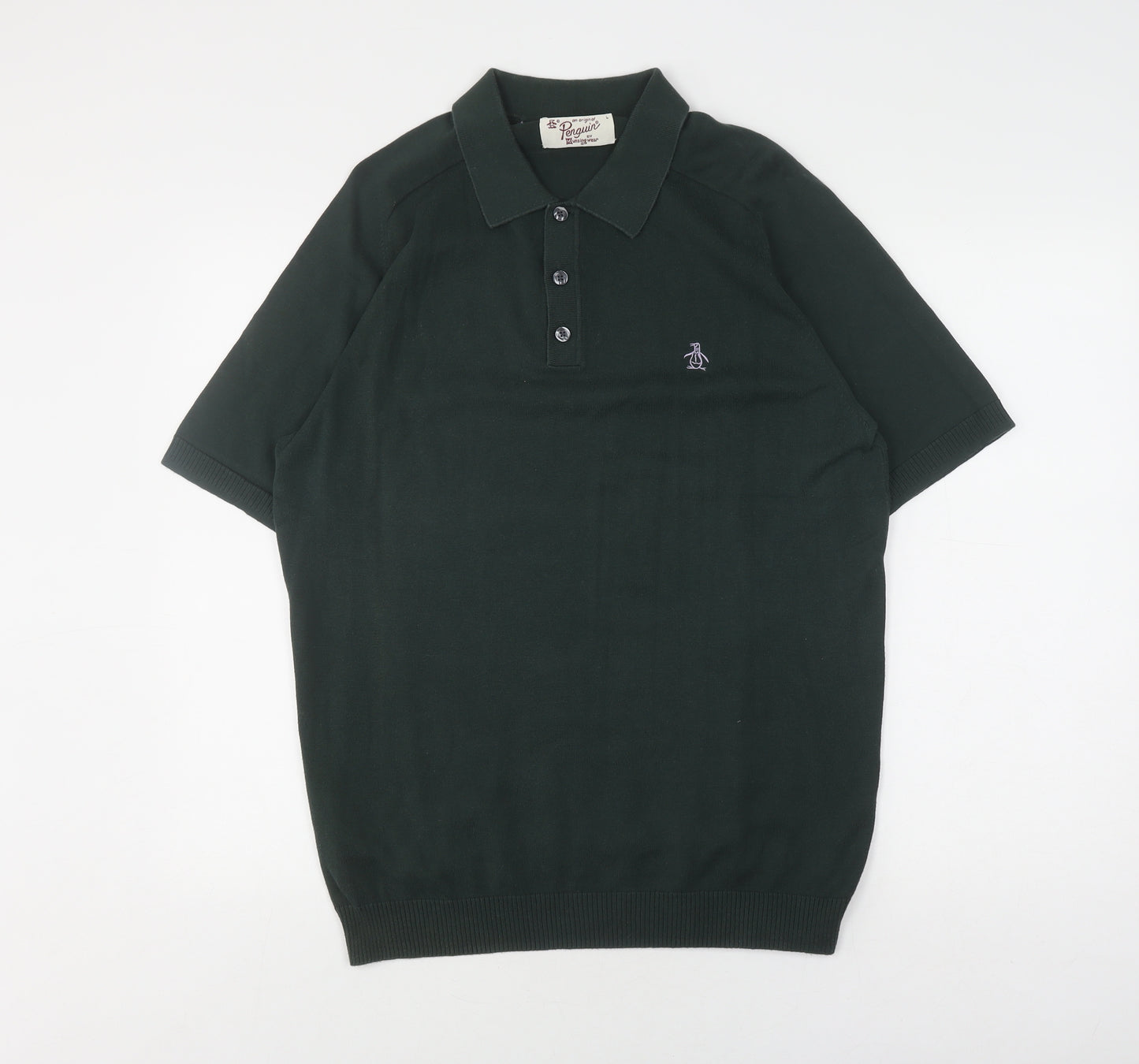 Penguin Men's Green Polo Shirt, L, Short Sleeve, Casual