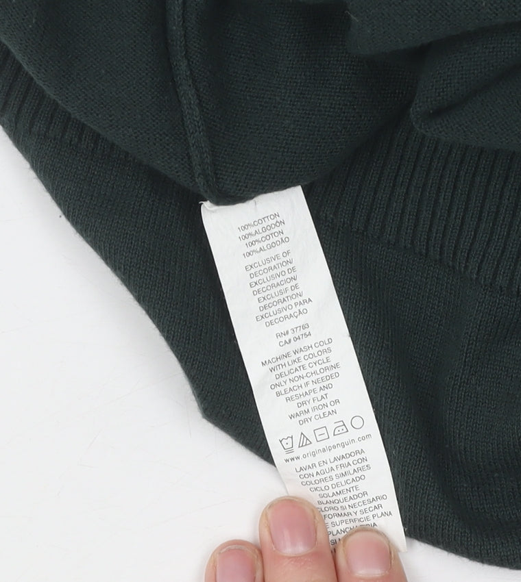 Penguin Men's Green Polo Shirt, L, Short Sleeve, Casual