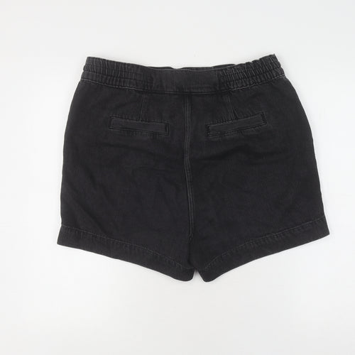 Next Women's Black Denim Shorts Size 14 Tall